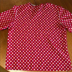 Red Retro Blouse